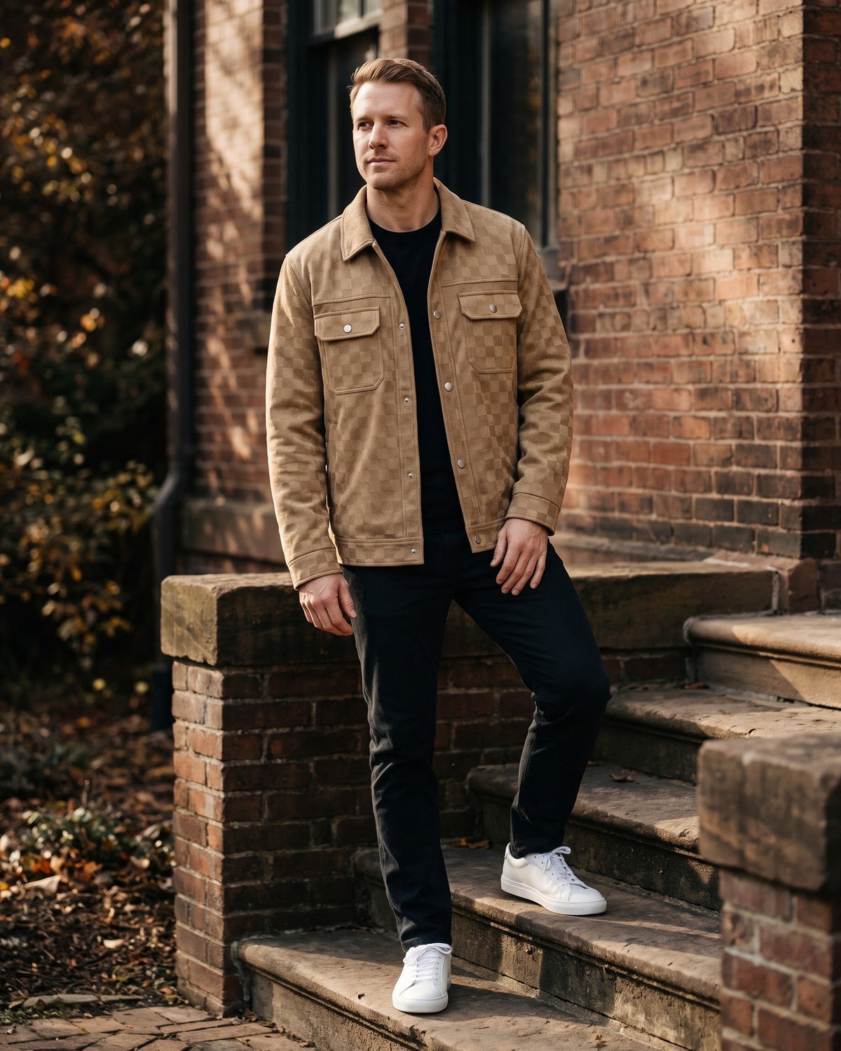 Manuel Quilted-Lined Trucker Jacket
