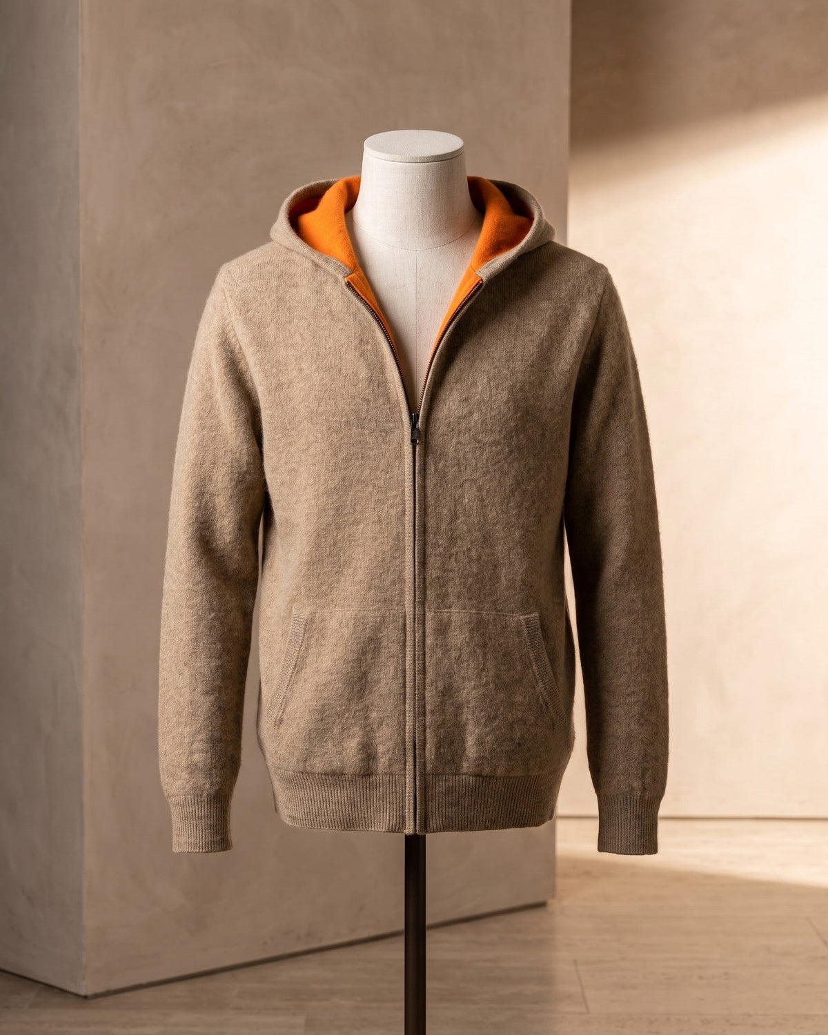 Donato Cashmere Zip Hoodie